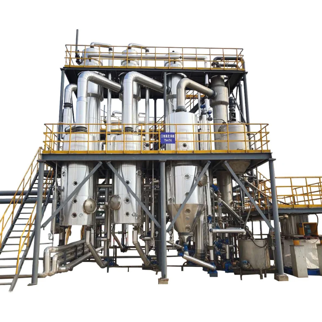 Water Treatment Falling Film Multi Effect Forced Circulation Mvr Evaporator Concentration Equipment