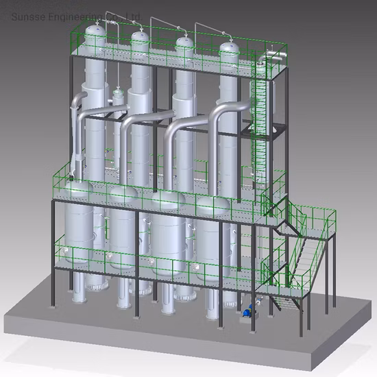 Évaporateur industriel à film tombant à effets multiples