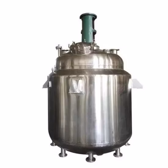 Acier inoxydable (SS) 304 316/Titane/Hastelloy/Nickel/PTFE/PVDF Doublure Vapeur Chauffage Agité Mélange Réservoir Chimique Réservoir Réaction Bouilloire